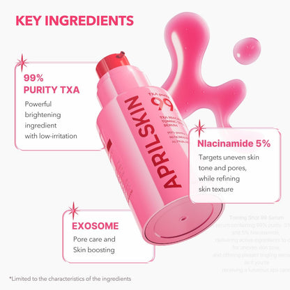 APRILSKIN TXA Niacinamide Toning Shot 99 Spicule Facial Serum - 30ml