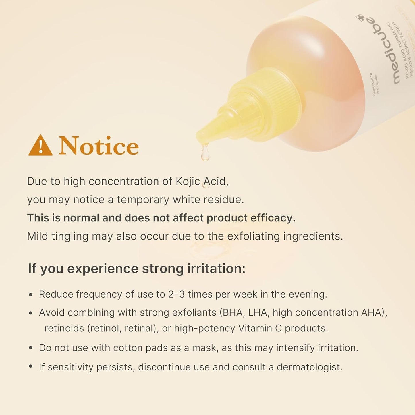 MEDICUBE Kojic Acid Turmeric Resurfacing Toner – “Glow & Renew Elixir” | 250 ml