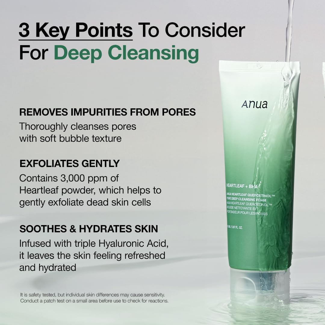 [ANUA] Heartleaf BHA Quercetinol Pore Deep Cleansing Foam 150ml