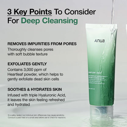 [ANUA] Heartleaf BHA Quercetinol Pore Deep Cleansing Foam 150ml
