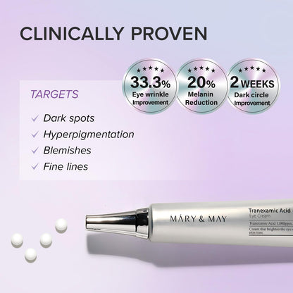 Mary&May Tranexamic Acid + Glutathion Eye Cream - 30 ml