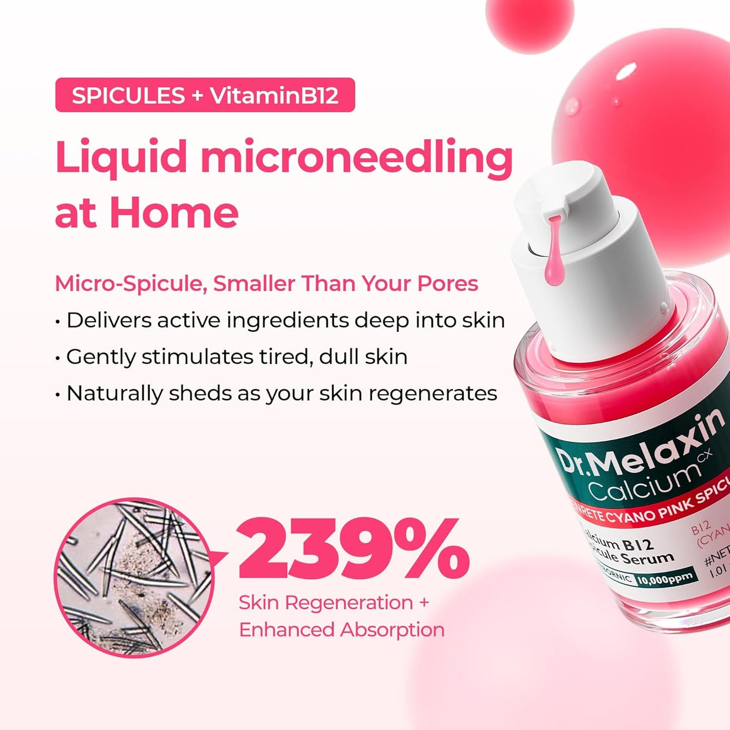 Dr.Melaxin Cemenrete Cyano Pink Spicule Serum with Calcium