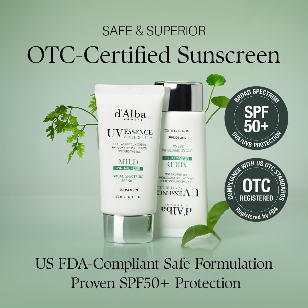 d'alba Piedmont Italian White Truffle Waterfull Mild Sunscreen - 50ml