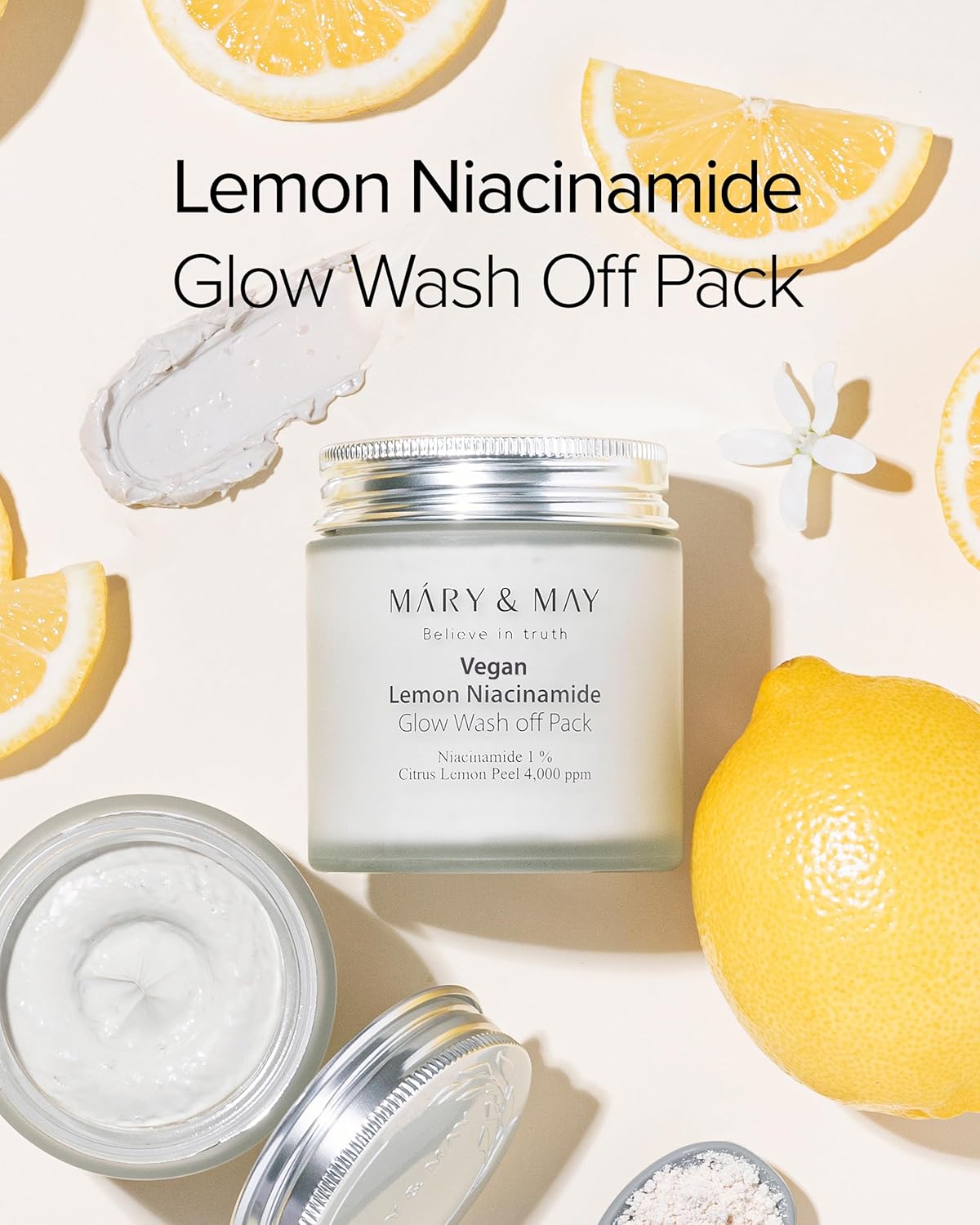 Mary&May Lemon Niacinamide Glow Wash off Pack - 125g
