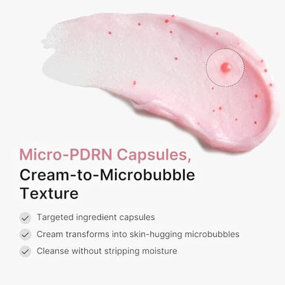 medicube Mini Booster Pro Plus Pink Cleansing Duo Set: Mini Booster Pro Cleansing Device Pink and PDRN Capsule Foam Cleanser | Pore, Makeup, Excess Sebum Care | Deep Cleansing Routine, Korean Skincare