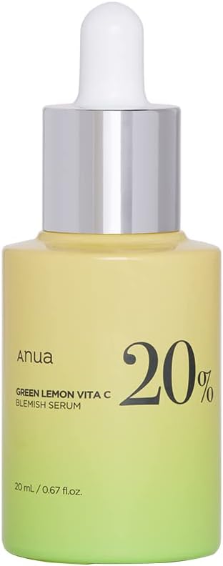 Anua Green Lemon Vitamin C 20% Facial Blemish Serum For Dark Spots 20g