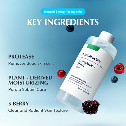 EQQUALBERRY Swimming Pool Toner & Toner Pads Set