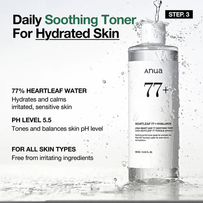 [Anua] 5-step Korean Skincare Set