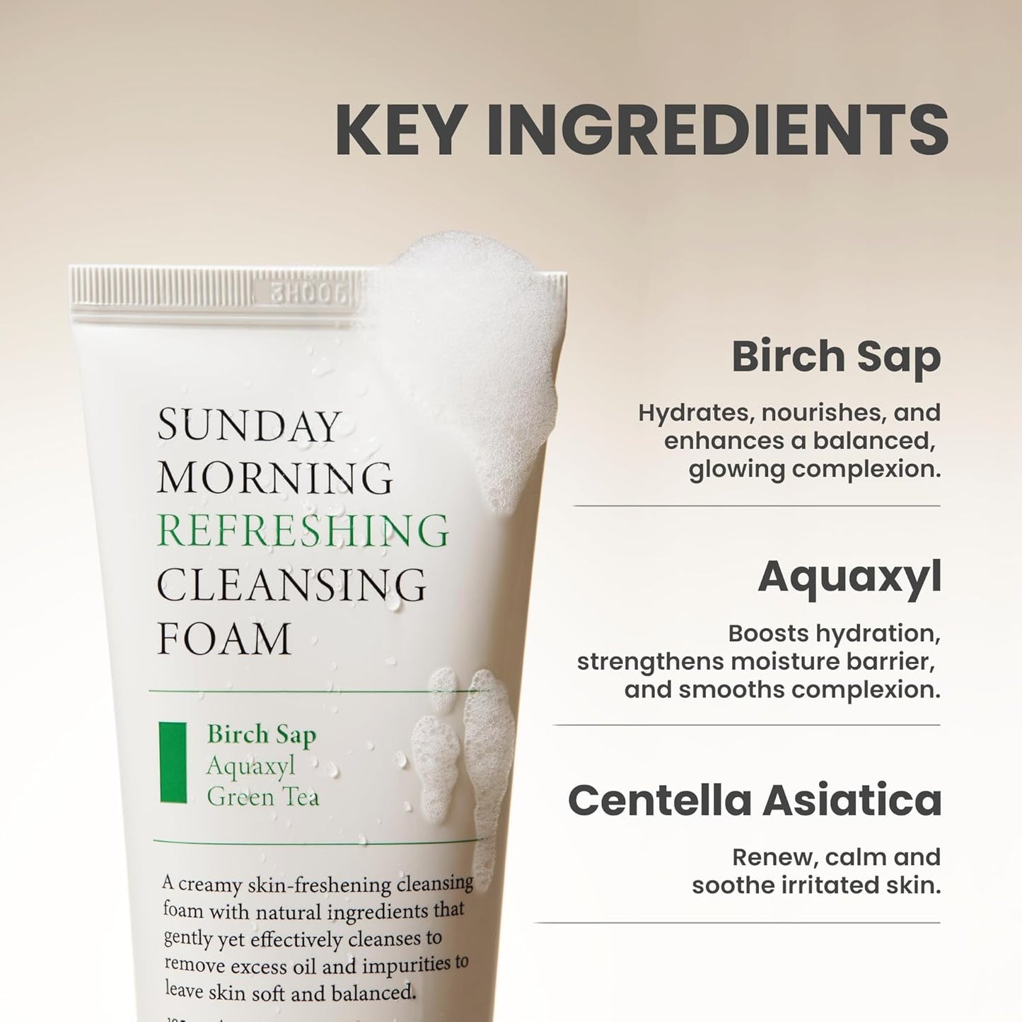 [AXIS-Y] - Sunday Morning Refreshing Cleansing Foam 120ml