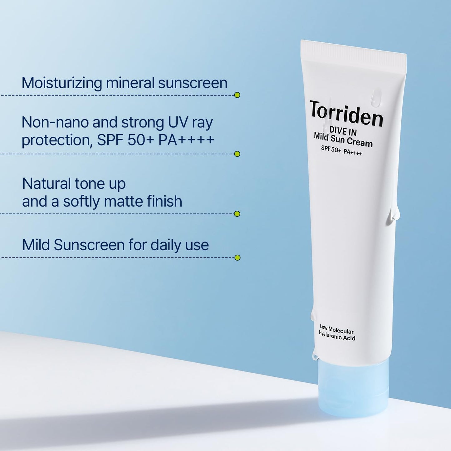 Torriden Dive-In Mild Suncream SPF50+ PA++++, 60ml