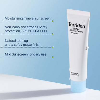 Torriden Dive-In Mild Suncream SPF50+ PA++++, 60ml