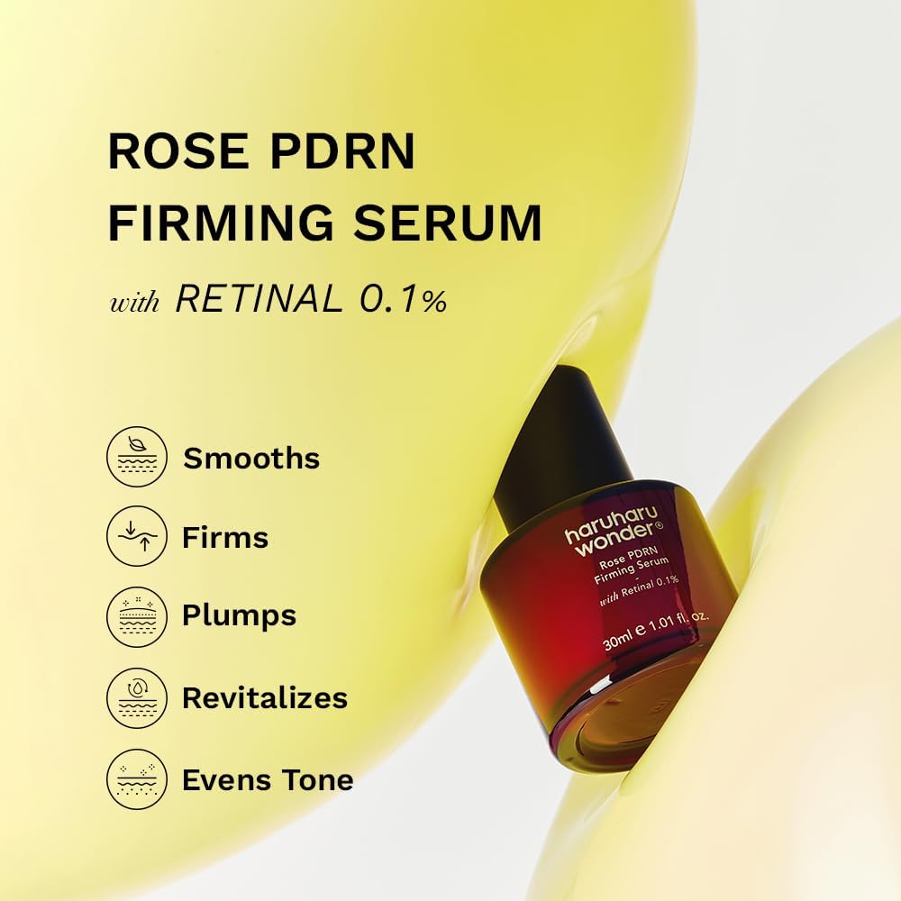 Haruharu Wonder Rose PDRN Firming Serum with Retinal 0.1% (30ml / 1.01 fl oz)