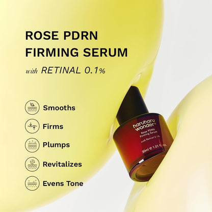 Haruharu Wonder Rose PDRN Firming Serum with Retinal 0.1% (30ml / 1.01 fl oz)