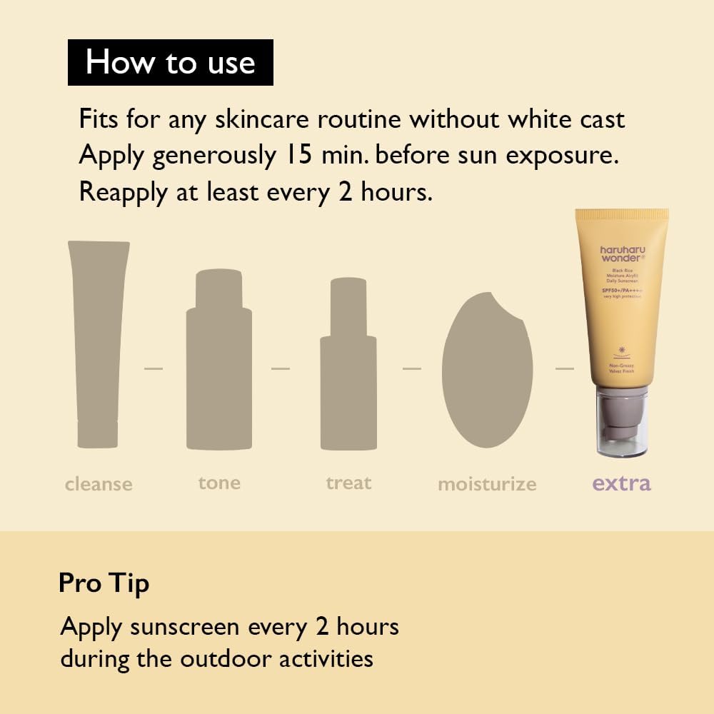 haruharu wonder Black Rice Moisture Airyfit Daily Sunscreen SPF50+/PA++++