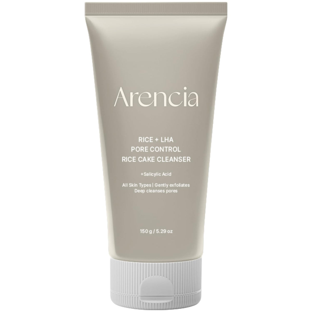 ARENCIA Salicylic Acid, Green Tea + LHA Deep Pore Rice Cake Cleanser – Deep Pore Cleansing, Acne Face Wash, Blackhead Remover, 5.07 fl oz