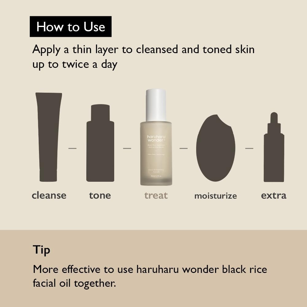 Haruharu WONDER Black Rice Hyaluronic Anti-Wrinkle Serum 1.6 fl oz (50 ml)
