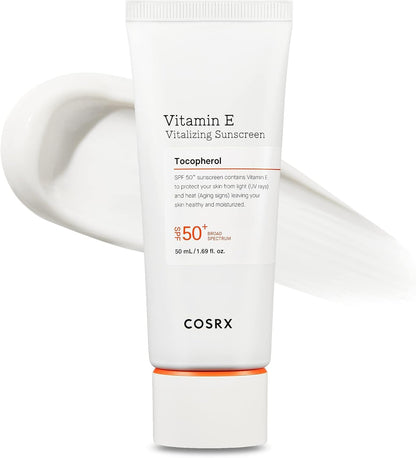 COSRX Vitamin E Vitalizing Face Sunscreen SPF 50 – 1.69 fl oz ☀️✨