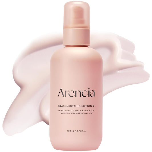 ARENCIA Red Smoothie Lotion 5 – Hydrating Face Moisturizer (6.76 fl oz / 200ml) ❤️✨