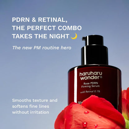 Haruharu Wonder Rose PDRN Firming Serum with Retinal 0.1% (30ml / 1.01 fl oz)