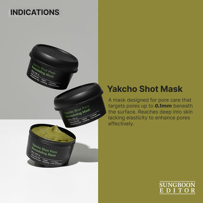 SUNGBOON EDITOR Yakcho Shot Pore Remodeling Mask 100g