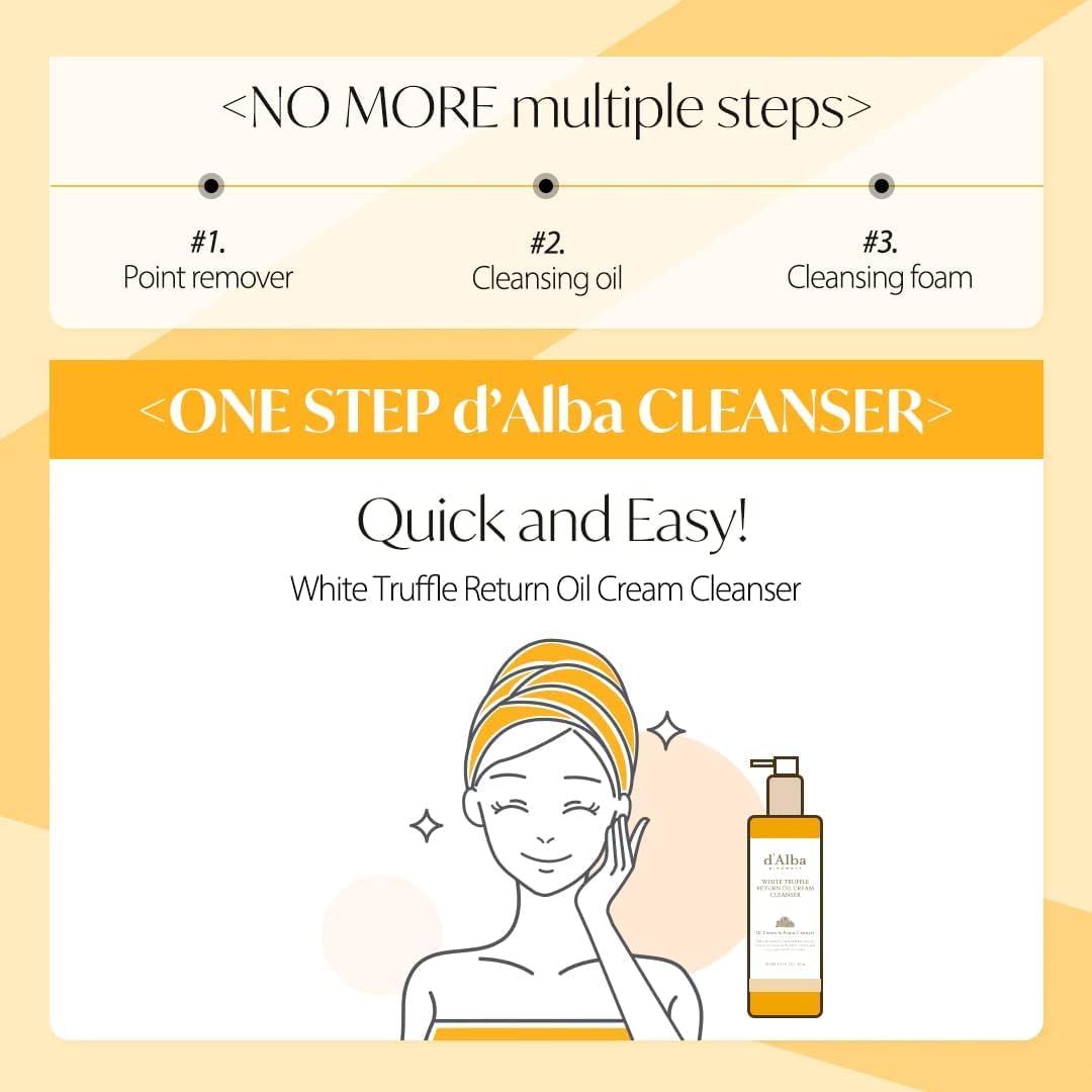 d’Alba Italian White Truffle Return Oil Cream Cleanser (150ml)