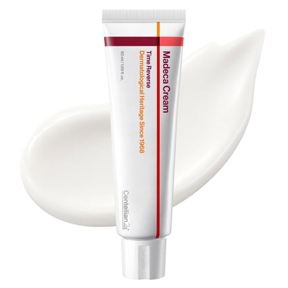 CENTELLIAN 24 Madeca Time Reverse Cream 1.69 fl oz + Vitamin 15+ Glowing Serum 1.01 fl oz – Korean Skin Care Set for Anti Aging, Uneven Tone, Blemish Corrector, Firming & Hydration
