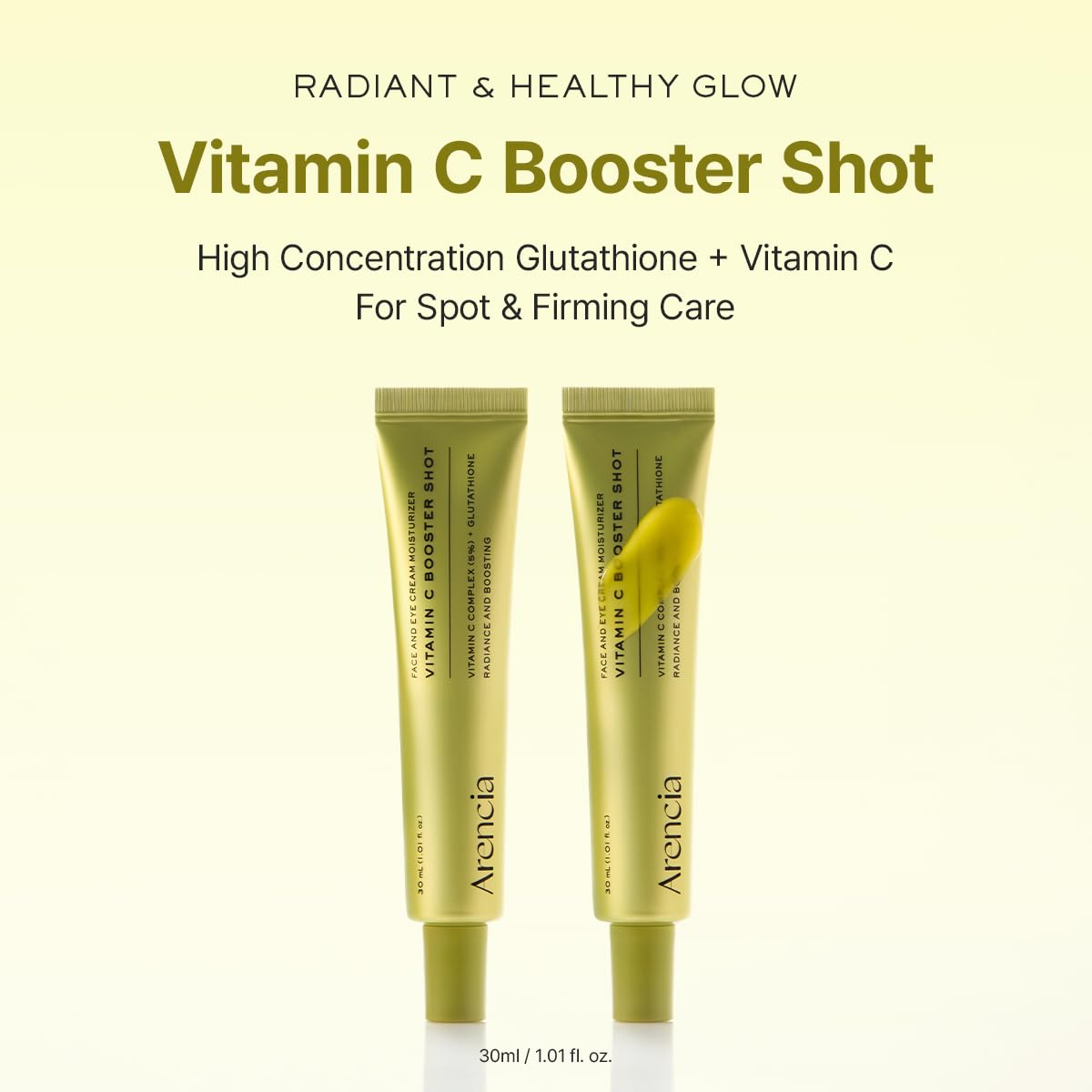 Arencia Vitamin C Booster Shot Serum (Pack of 2) – 30ml / 1.01 fl oz each 🍊✨