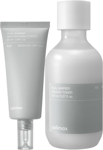 Celimax Dual Barrier Creamy Toner + Dual Barrier Skin Wearable Cream