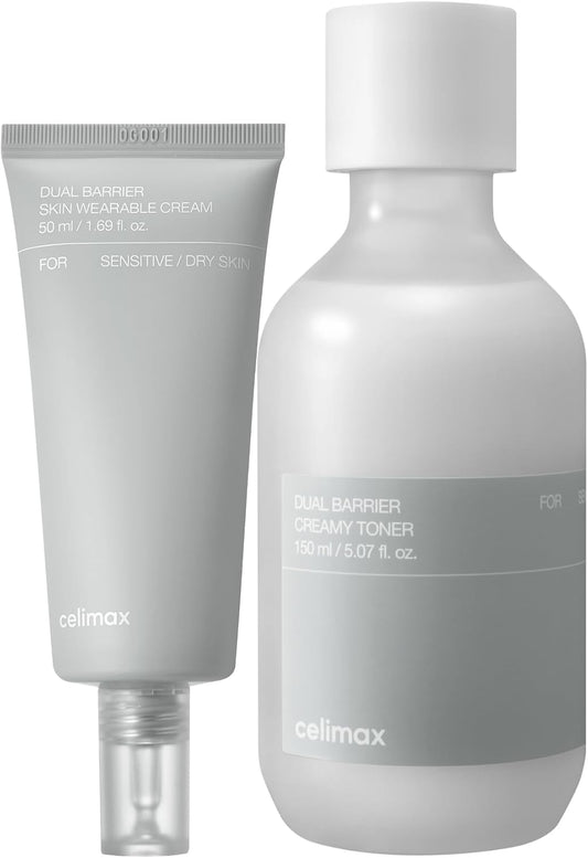 Celimax Dual Barrier Creamy Toner + Dual Barrier Skin Wearable Cream