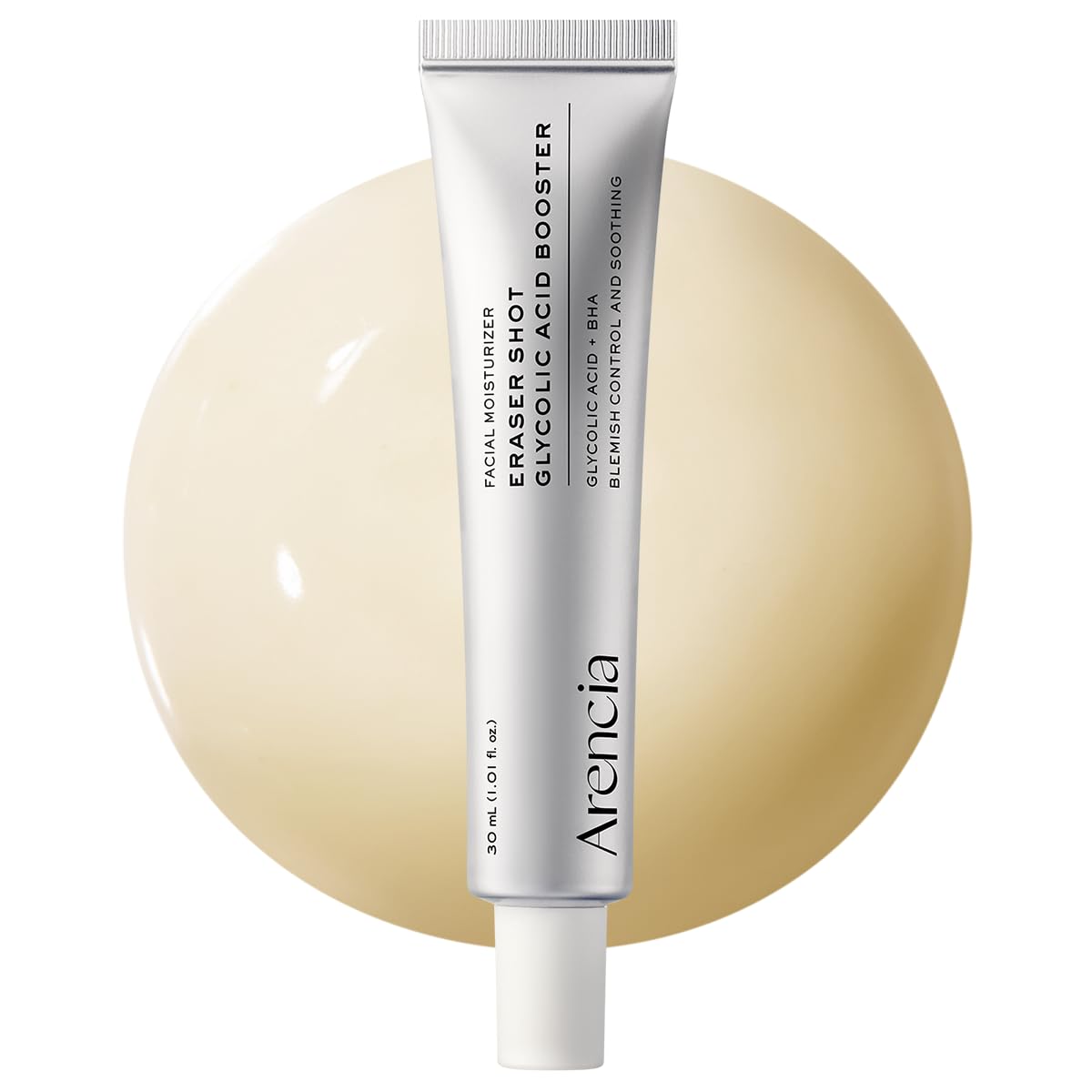 Arencia Eraser Shot Serum Glycolic Acid Booster with AHA BHA, Exfoliating Face Serum for Acne-Prone Skin, Pore Care & Texture Refining, Lightweight Daily Skincare, 30 mL