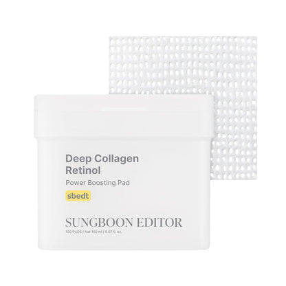 SUNGBOON EDITOR Deep Collagen Retinol Power Boosting Pad (150ml / 100 Pads)