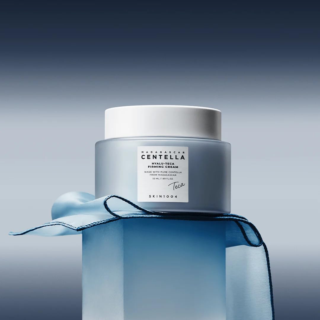 SKIN1004 Hyalu TECA Firming Cream, Face Moisturizer for Dewy, Plump Skin, Night Cream for Deep Hydration & Elasticity, Ceramide & Centella for Skin Barrier Support, Korean Skin Care, 1.01 fl.oz / 50ml