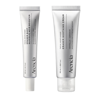 Arencia Eraser Shot Glycolic Acid Booster Serum and Soothing Cream