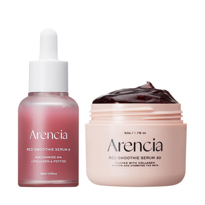 Arencia Red Collagen Serum Duo – Pore Perfection, Glow & Soothing Care ❤️✨