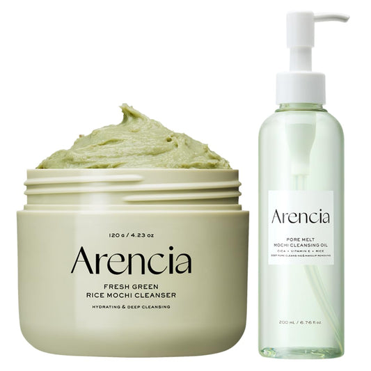 ARENCIA Rice Mochi Double Cleansing Duo – Clear Skin Routine for Acne-Prone Skin 🌿✨