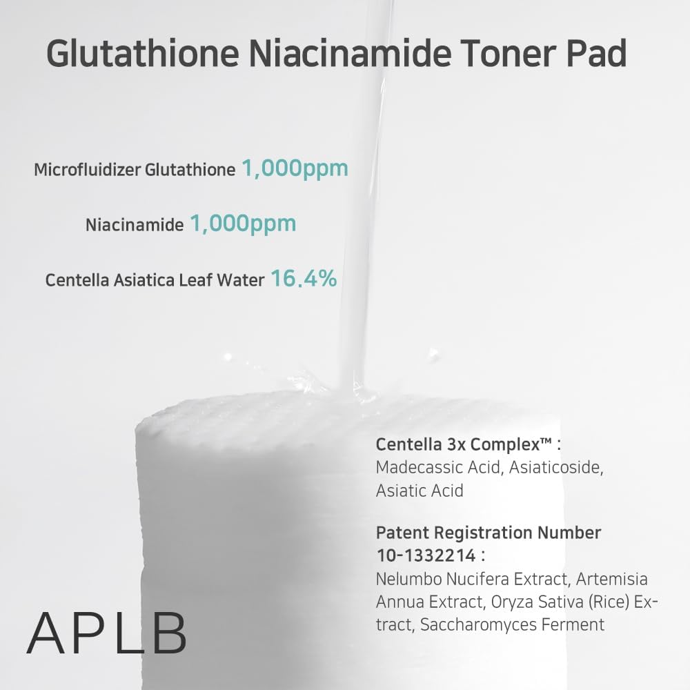 APLB Glutathione Niacinamide Toner Pad 100ml