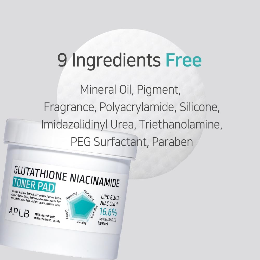 APLB Glutathione Niacinamide Toner Pad 100ml