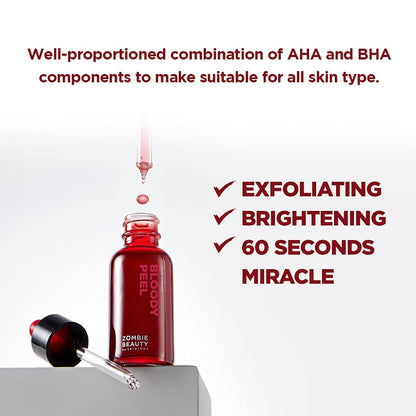 SKIN1004 Bloody Peel AHA 17% Peeling Solution (30ml / 1.01 fl oz) 🩸✨