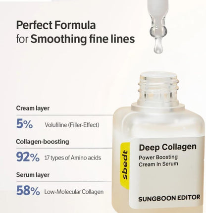 Sungboon Editor Deep Collagen Power Boosting Cream In Serum 40ml
