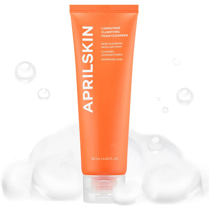 APRILSKIN Carrotene Clarifying Foam Cleanser – 120ml 🌿✨