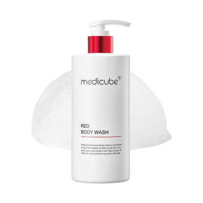 MEDICUBE Red Acne Body Wash 2.0 – Clarify & Calm Body Cleanse - 400 g