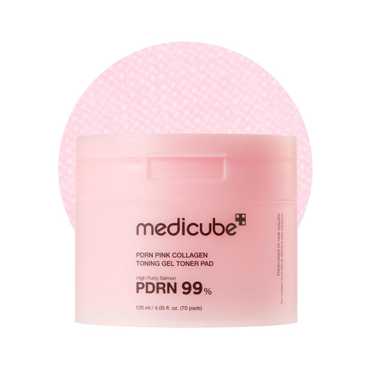 Medicube PDRN Pink Collagen Toning Gel Toner Pad - 70 pads