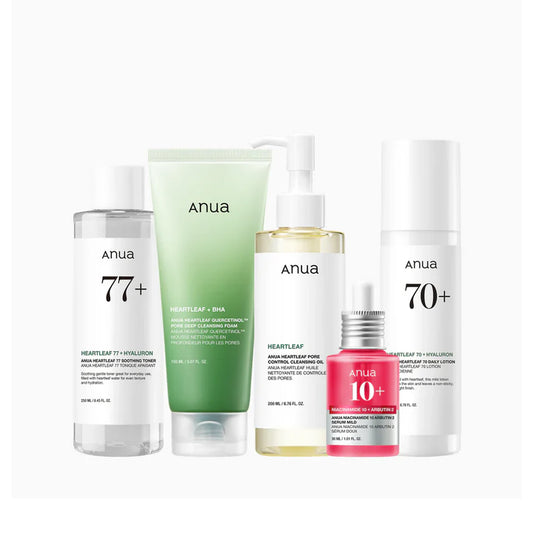 [Anua] 5-step Korean Skincare Set