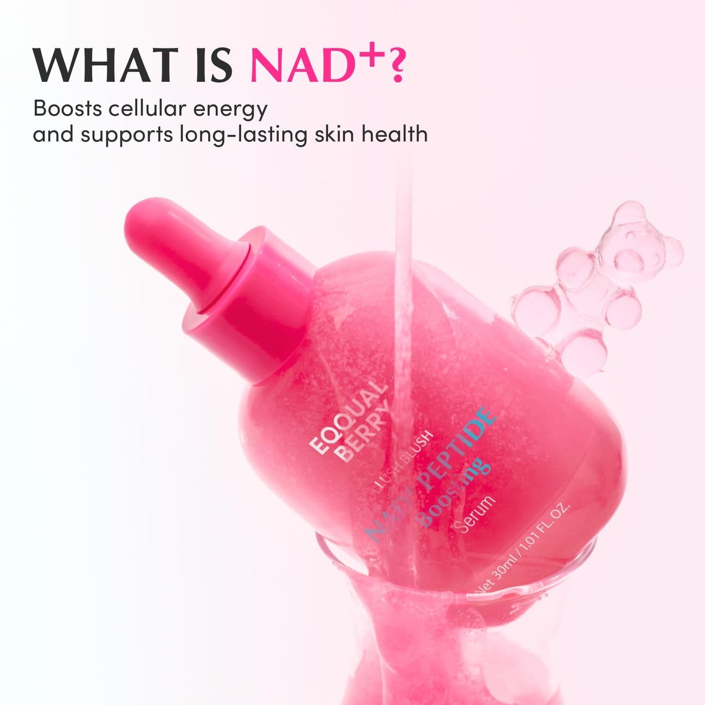 EQQUALBERRY NAD⁺ Peptide Boosting Smoothie Serum – Recharge & Glow - 30 ml