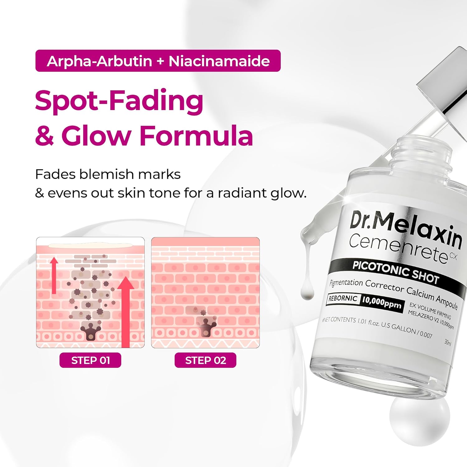 Dr.Melaxin Cemenrete Picotonic Shot Calcium Serum - 30ml
