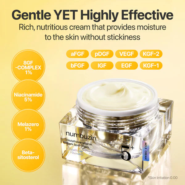 numbuzin No.5+ Glutathione Vitamin Dark Spot Cream