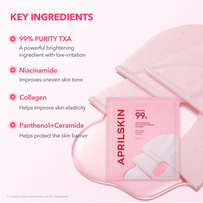 APRILSKIN TXA Pink Capsule Gel Mask - 30g x 4ea