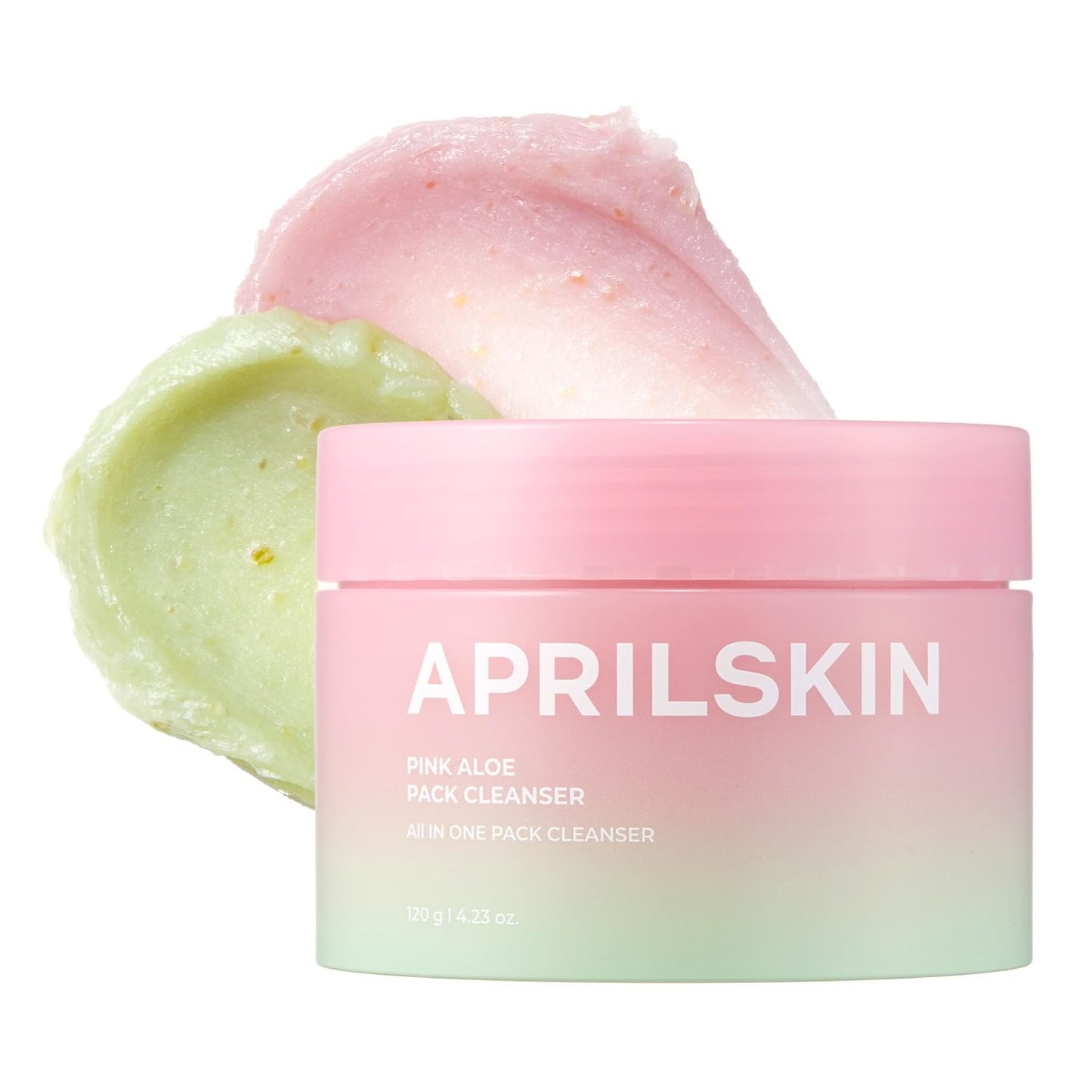 APRILSKIN Pink Aloe Facial Polish Cleanser – Gentle Exfoliating & Soothing Wash | 120ml