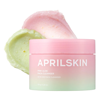 APRILSKIN Pink Aloe Facial Polish Cleanser – Gentle Exfoliating & Soothing Wash | 120ml