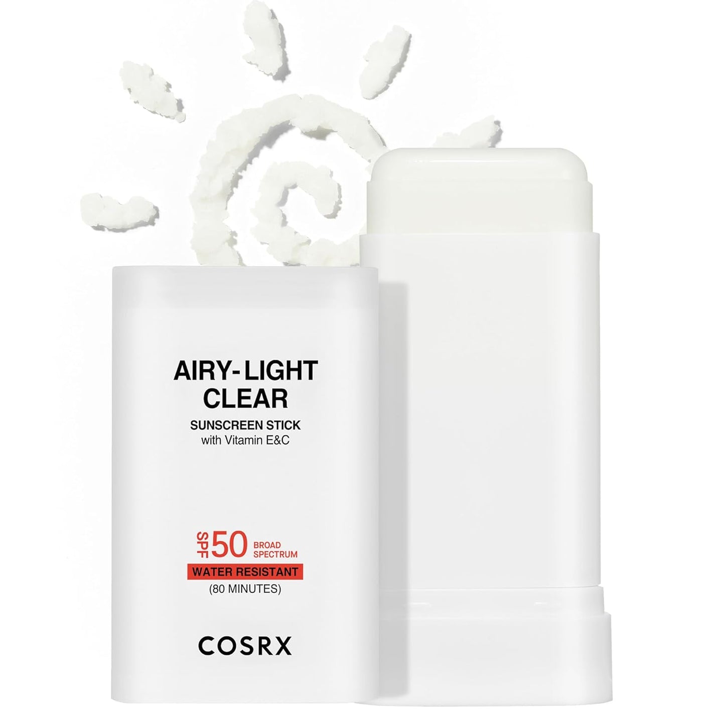 COSRX Airy-Light Clear Sunscreen Stick SPF 50 (19g / 0.67 oz) ☀️✨
